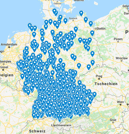 Sackware Deutschlandkarte