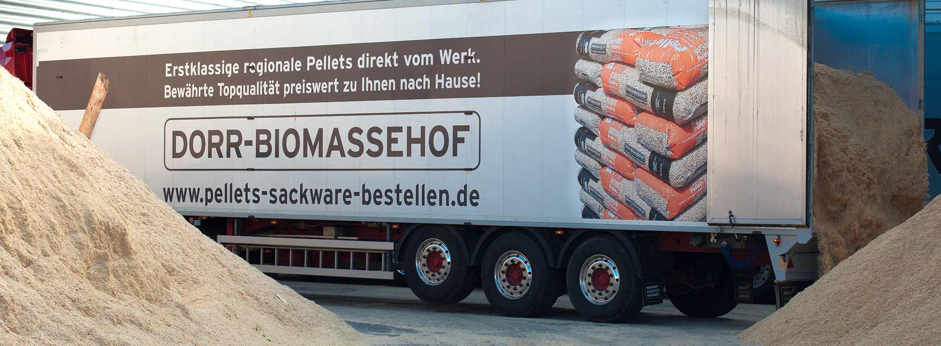 Dorr-Biomassehof Pellets Direktlieferung vom Werk